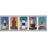 #5625a Mid-Atlantic Lighthouses, Strip of Five