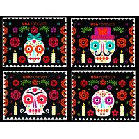 #5640-43 Forever Day of the Dead, Set of Four Singles