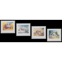 #5684-87 US Flags on Barns, Set of Four Singles (Presorted Standard) (2022)