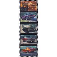 #5719b Pony Cars, Vertical Strip of Five