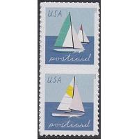 #5748a Sailboats, Vertical Pair from Sheet