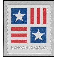 #5756A Patriotic Stars & Bars, Coil From NEW Plate B222