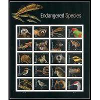 #5799 Endangered Species, Souvenir Sheet of 20
