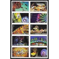 #5864b Carnival Nights, Block of Ten