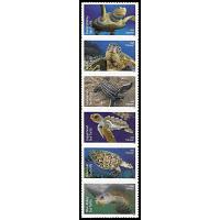 #5870b Protect Sea Turtles, Strip of Six