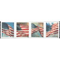 #5874a Four Flags (Time of Day) Coil Strip of Four (APU)