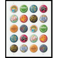 #5928b Pinback Buttons, Full Sheet of Twenty