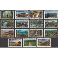#5960a-60o Appalachian Trail, Set of 15 Single Stamps