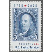 #6024 Benjamin Franklin, Booklet Single
