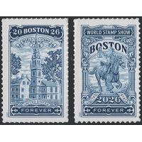 #6029 & 6030 Boston 2026 World Stamp Show, Two Singles