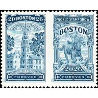 #6030b Boston 2026 World Stamp Show, Horizontal Pair