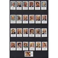 #6068a-y Figures of The American Revolution, 25 Different Single Stamps
