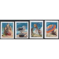 #6070-73 Day at the Beach, Set of Four Singles