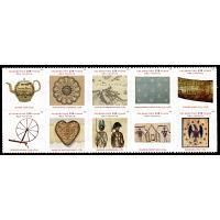 #6096a Treasures of the Revolutionary Era, Booklet Block of Ten