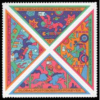#6106a Post Crossing, Global Postcard Rate - Block of Four