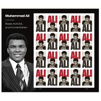 #6051 Muhammad Ali, Souvenir Sheet of 20 Stamps