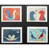 #6046-6049 Love Stamp 2026, Set of Four Single Stamps