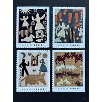 #6058-6061 Harriet Powers Quilter, Set of Four Singles