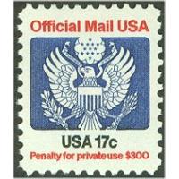 #O130 17¢ Official Mail