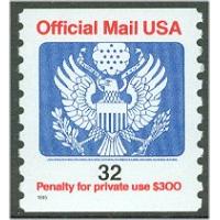 #O153 32¢ Official Mail, Coil