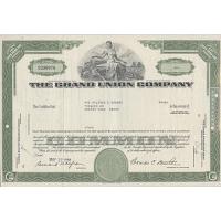 Stock Certificate, The Grand Union Company