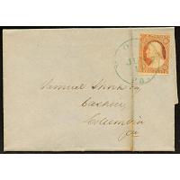 #11 3¢ Washington, Fine - Very Fine w/ Bottom Margin