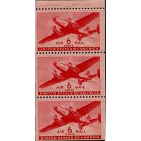 #C25a Transport Plane, Booklet Pane of 3, NH