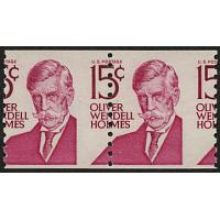 #1305Ei Oliver W. Holmes, Dry Gum, Misperfed Pair