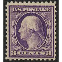 #501 3¢ Washington, Light Violet, Never Hinged