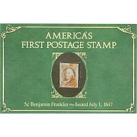 # 1 Benjamin Franklin, 5¢ Brown, Americas First Postage Stamp