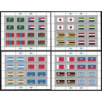#499-514 Flag Series, Four Sheets