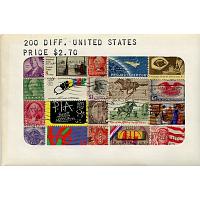 200 Different Used United States Stamps
