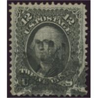 #97 12¢ Washington, Black, Extra Fine, PF Certificate