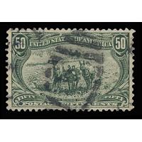 #291 50¢ Mining Prospector, Sage Green, Graded 80 VF PSE Certificate
