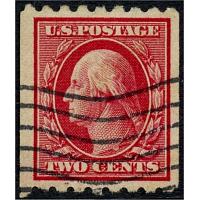 #391 2¢ Washington Carmine