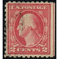 #425b 2¢ Washington, Rose Red, Booklet Single