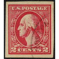 #534A 2¢ Washington, Carmine Imperforate Type VI