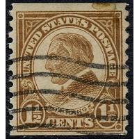 #598 Harding 1½¢ Brown