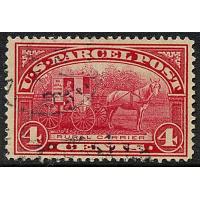 # Q4 4¢ Rural Carrier, Carmine Rose