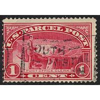 # Q1 1¢ Post Office Clerk, Carmine Rose