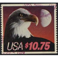 #2122 Express Mail, $10.75 Eagle & Half Moon (USED)