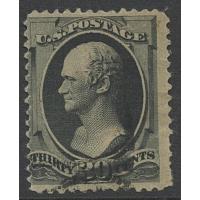 #190 30¢ Alexander Hamilton, Gray Black