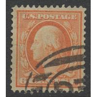 #336 6¢ Washington Red Orange