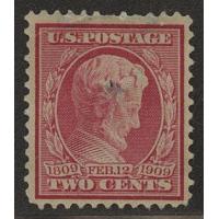 #367 2¢ Lincoln, Carmine