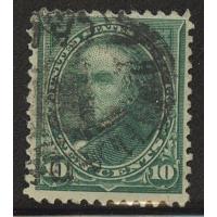#258 10¢ Webster, Dark Green