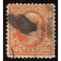 #260 50¢ Jefferson, Orange Faults