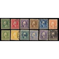 #331-342 1908-1909 Regular Issues, Complete Set (12)