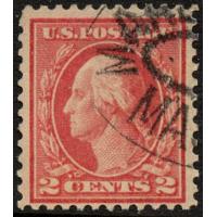 #461 2¢ Washington, Pale Carmine Red
