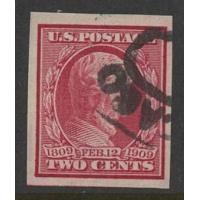 #368 2¢ Lincoln, Carmine, Imperferated