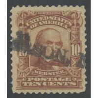 #307 10¢ Pale Red Brown, Webster